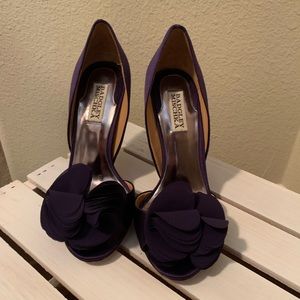 Purple Bartley Mischka Heels